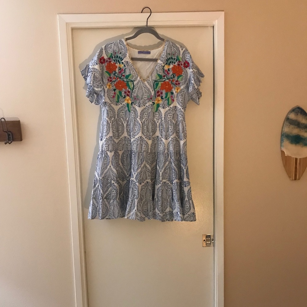 Embroidered Adelaide Dress (S)
